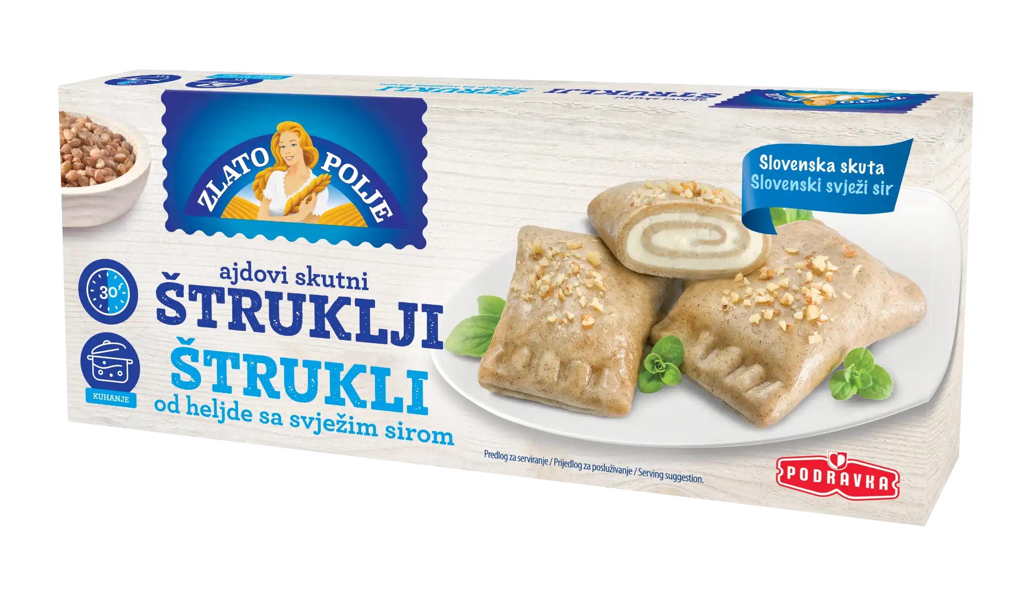 Ajdovi skutni štruklji 400g