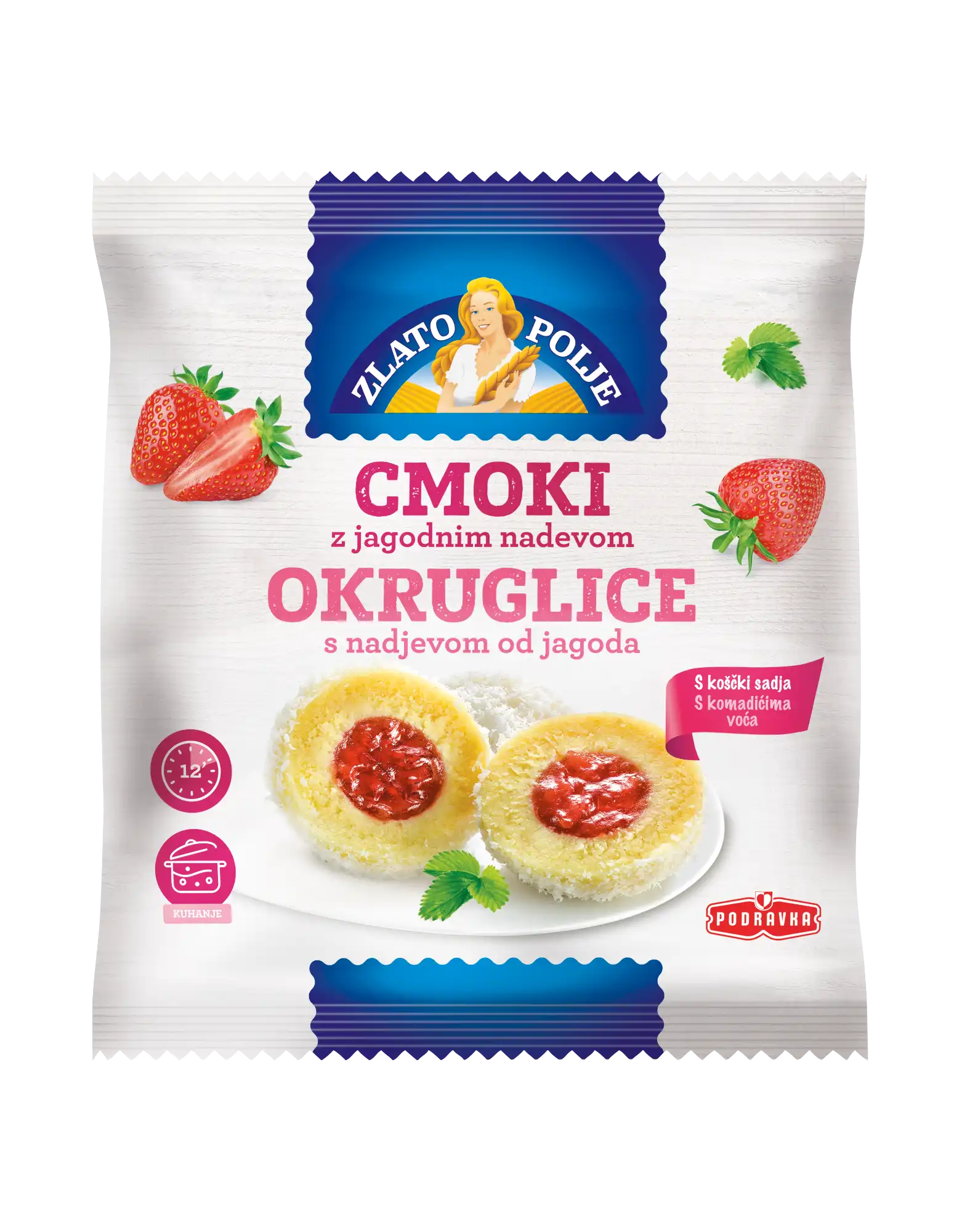 Cmoki z jagodnim nadevom 400g