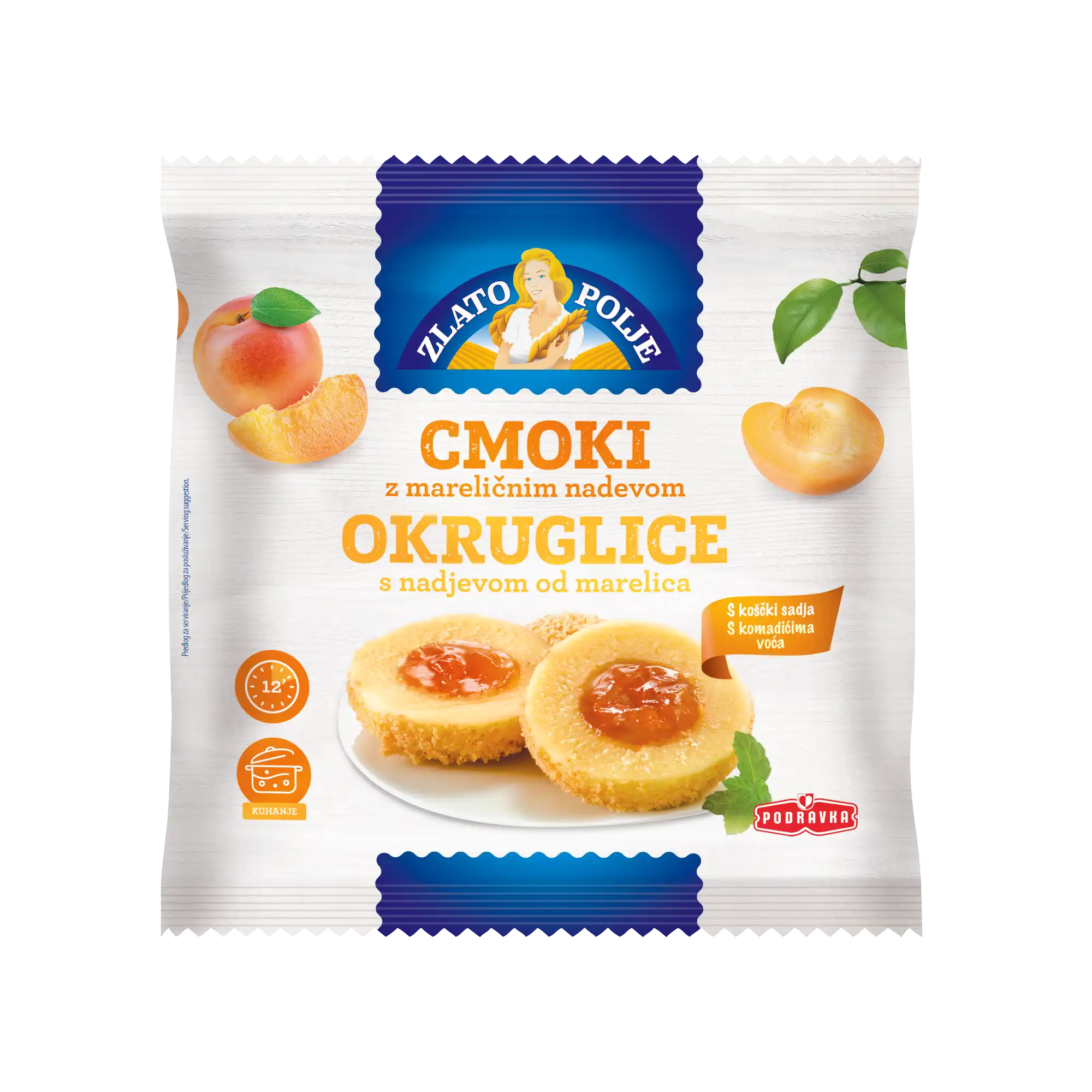 Cmoki z mareličnim nadevom 400g