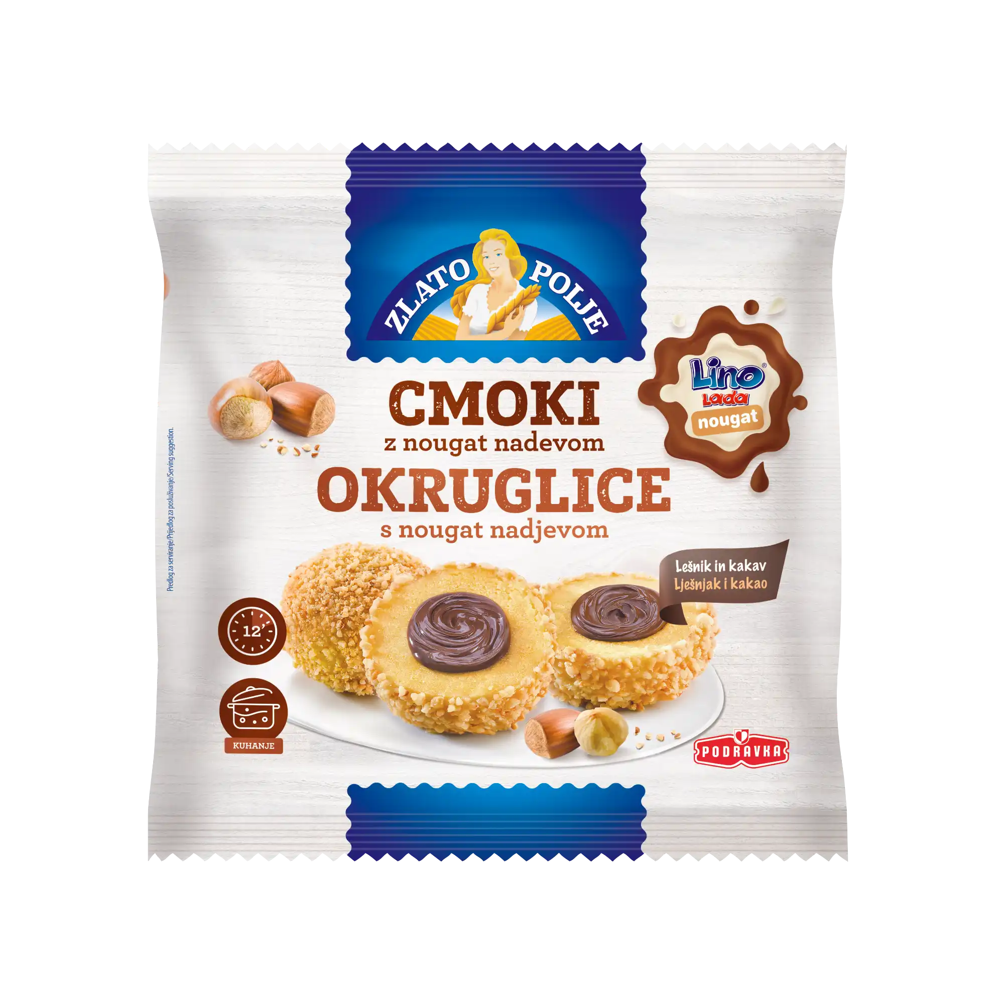 Cmoki z nougat nadevom 400g