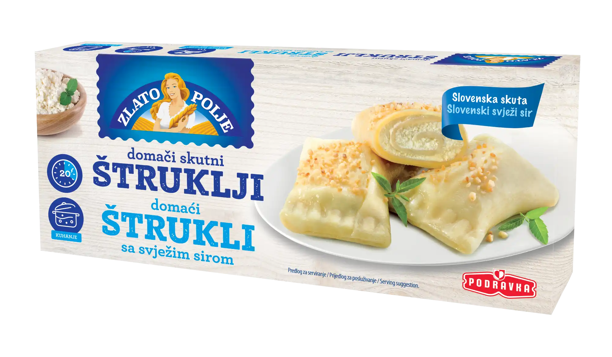 Domači skutni štruklji 400g