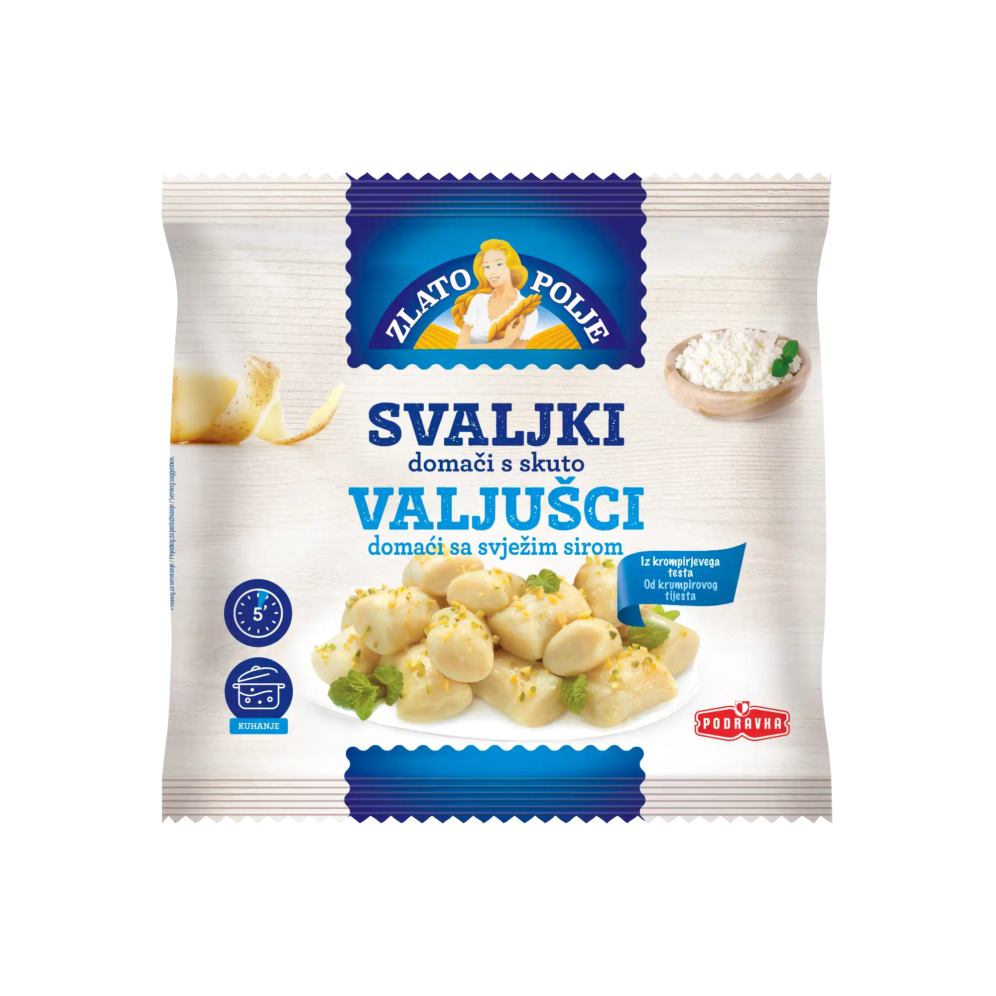Domači svaljki s skuto 400g